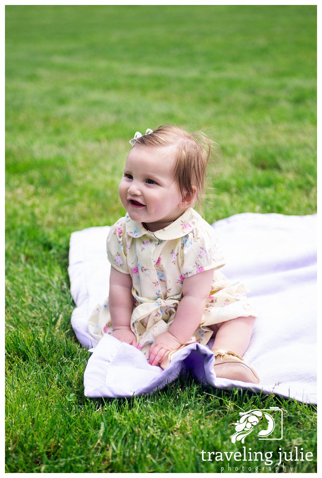 baby girl smiling portrait