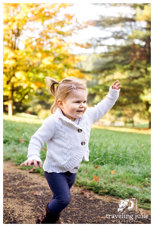 Cute toddler running
