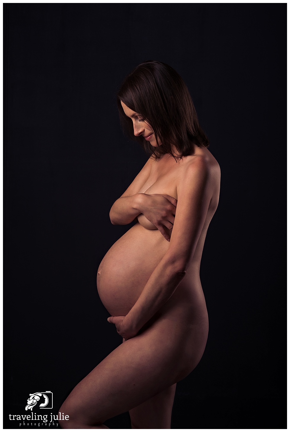 studio maternity portrait