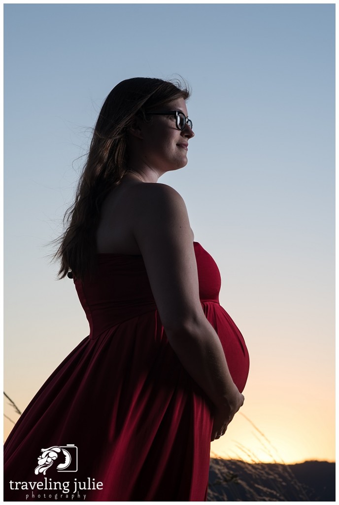 portland sunset maternity photography